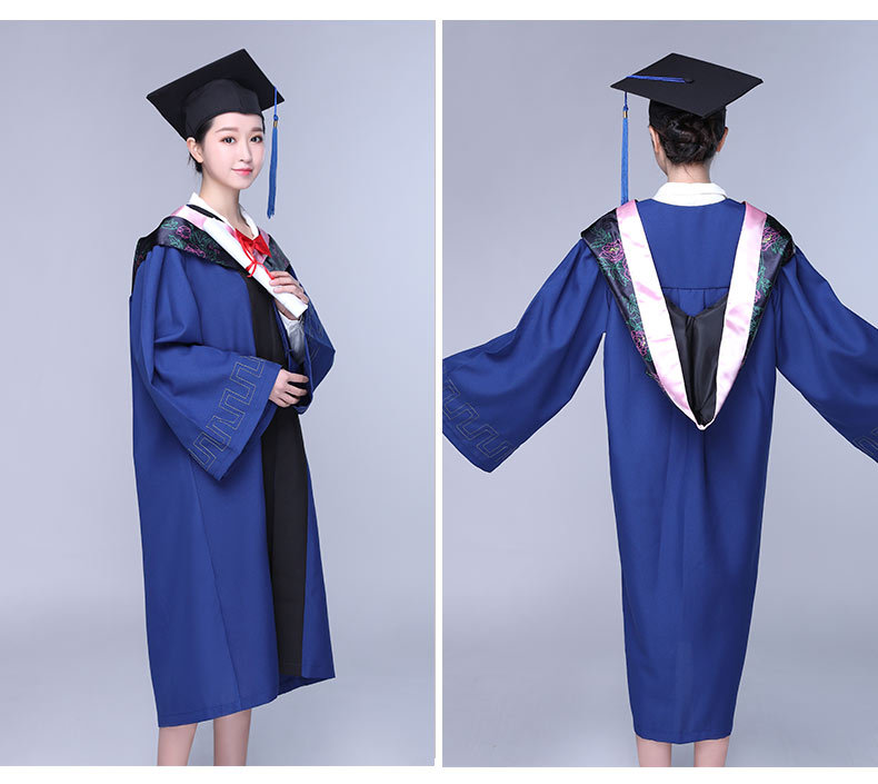 硕士服毕业礼服文科垂布学士服学士帽学生装硕士帽学位服文理工科