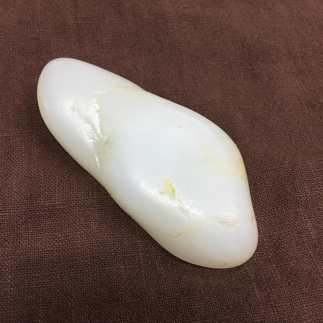 新疆优质和田籽料羊脂玉原石一级白上终生保真带证书一件代发