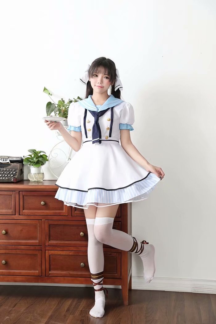 动漫lovelive 海盗未觉醒cosplay海贼物语日常少女水手服系列套装