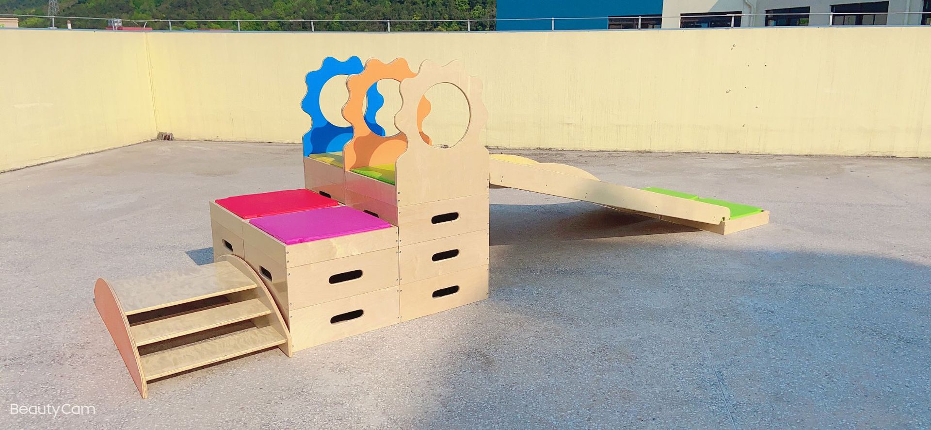 金宝贝木制教具儿童滑梯室内教玩具大型玩具早教中心幼儿园玩具