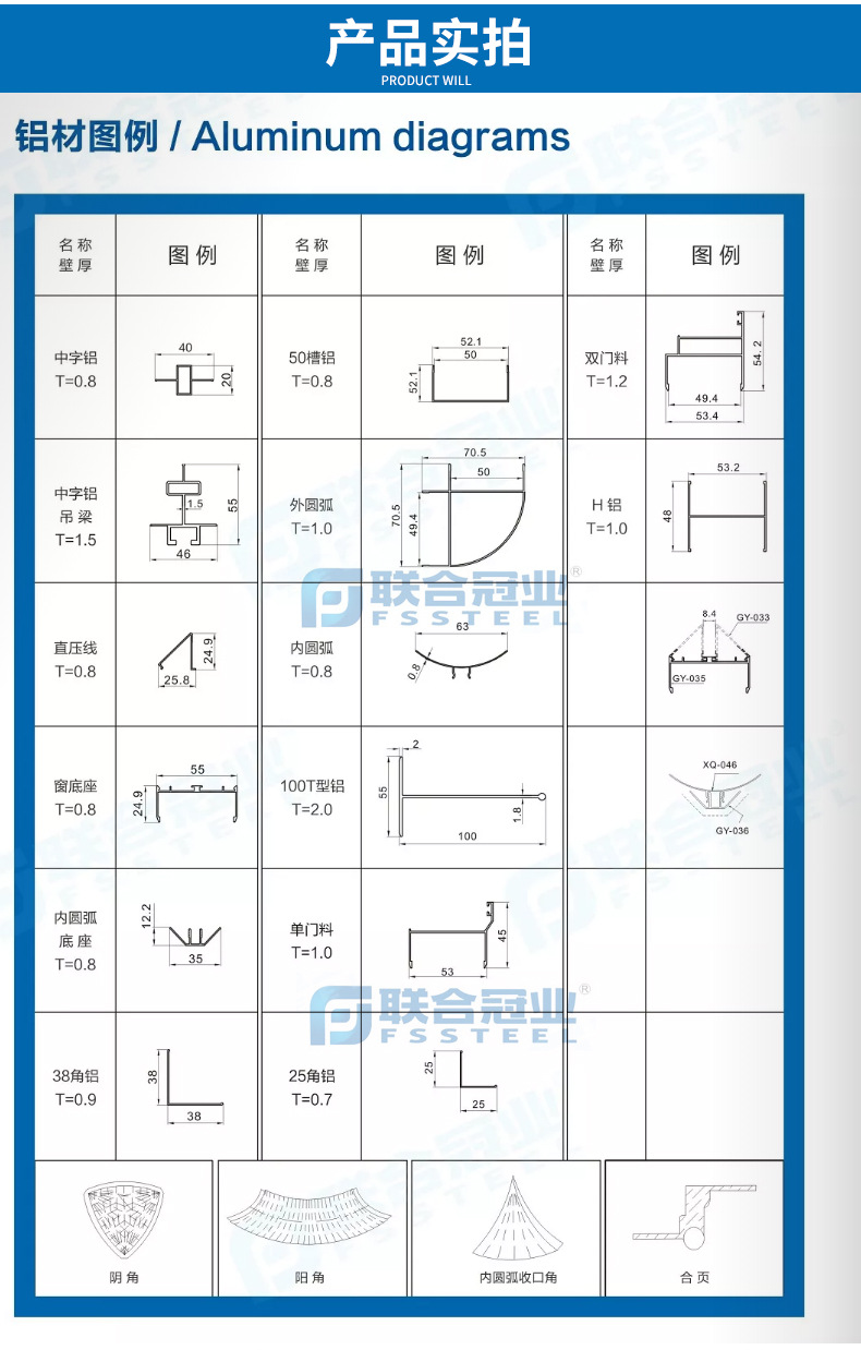 厂家供应净化铝材 槽铝内圆弧铝材净化工程专用净化配件批发
