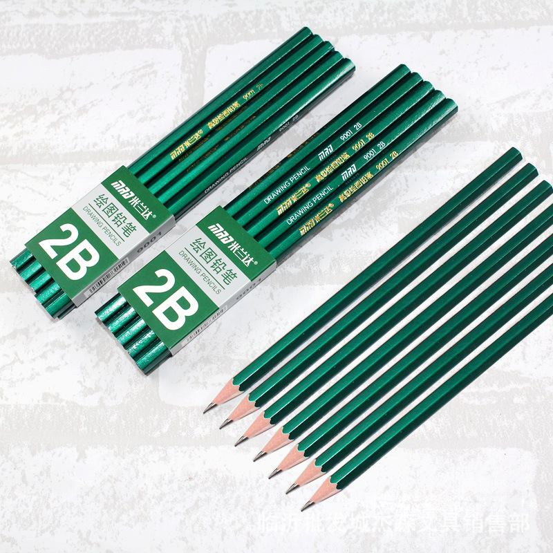 mld批发2b铅笔 绘图铅笔 考试铅笔 学生写字铅笔 9001