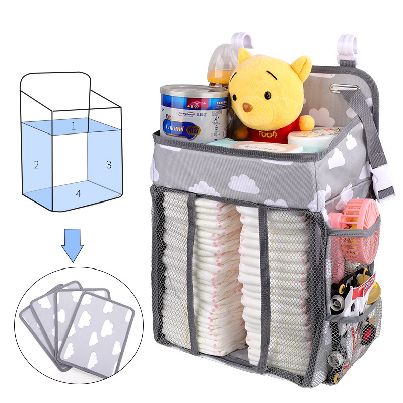 Cross-Border One Piece Dropshipping Baby Crib Hanging Storage Bag Baby's Diaper Buggy Bag Baby Hanging Storage Bag Push