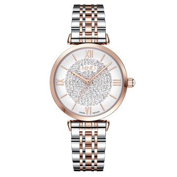 mno梦梭手表女士爆款满天星时尚镶钻表盘防水一件代发石英表定制