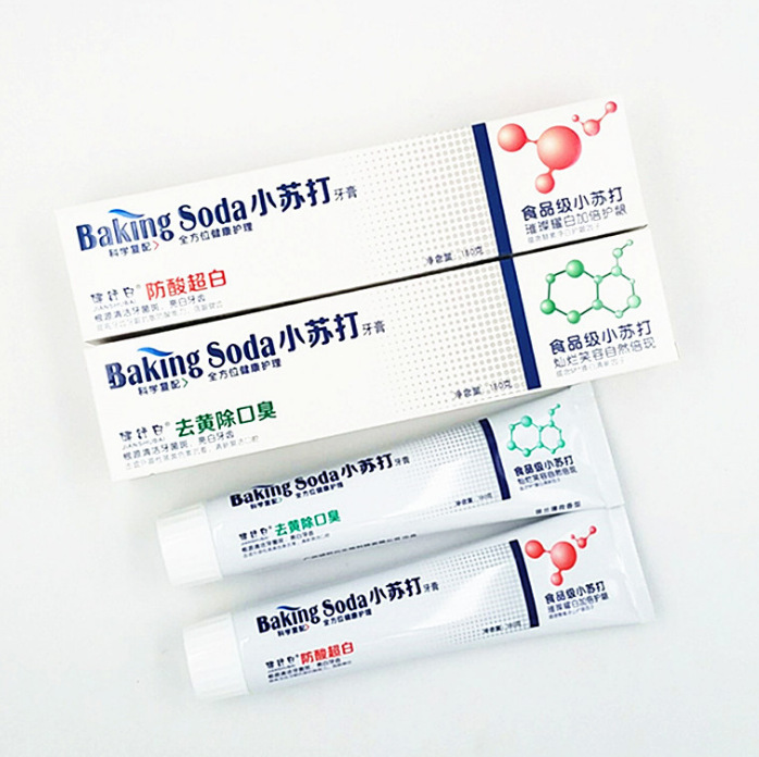 健舒白 小苏打牙膏 防口臭 清洁护龈清新牙齿