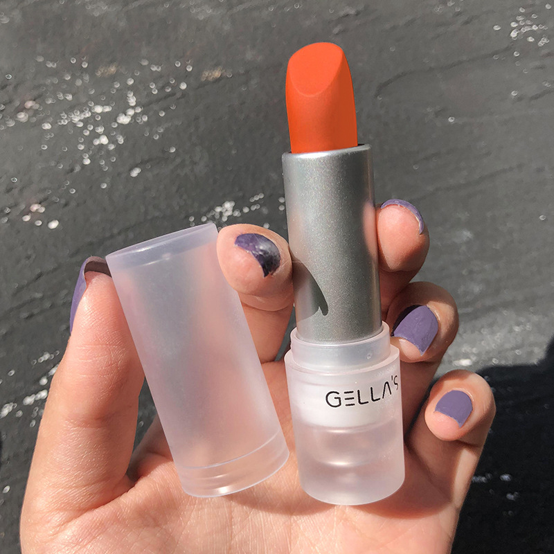 gellas2020春季新款透明壳磨砂唇膏口红哑光持久不脱色唇釉高光
