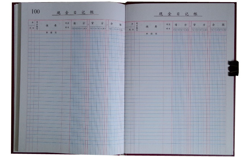 现金日记账银行存款日记账总分类帐帐本帐册公司会计账本账簿定做