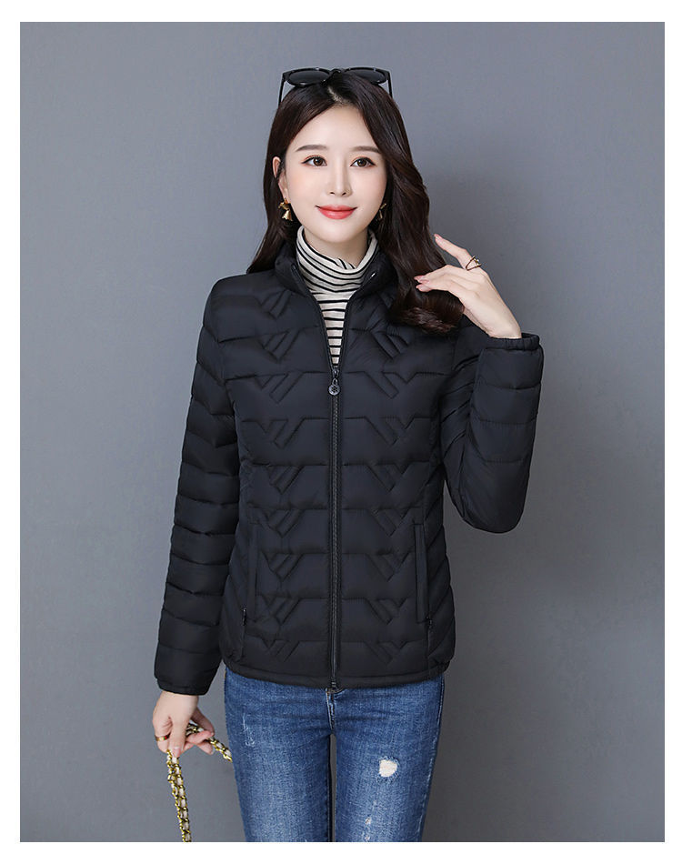 2020新时尚妈妈女短款轻薄羽绒棉服冬季小棉袄修身小个子女士棉衣