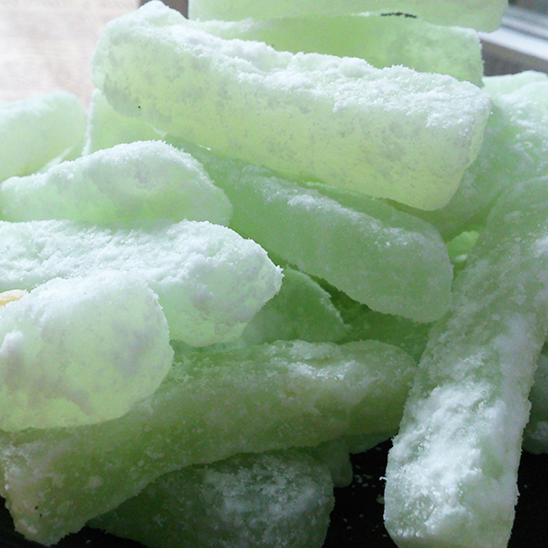 源头厂家散装批发 冬瓜糖冬瓜丁冰糖冬瓜 白色 碧绿色一件40斤