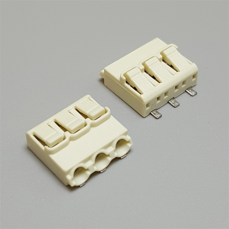 4mm间距三位卧式贴片端子3p过回流焊贴片端子smd硬灯条vde端子