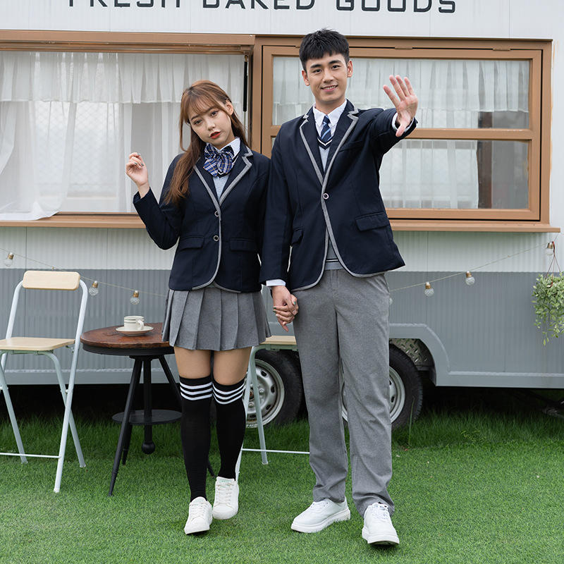 直销致青春同款校服班服英伦学院风毕业季开幕式合唱服成人礼套装