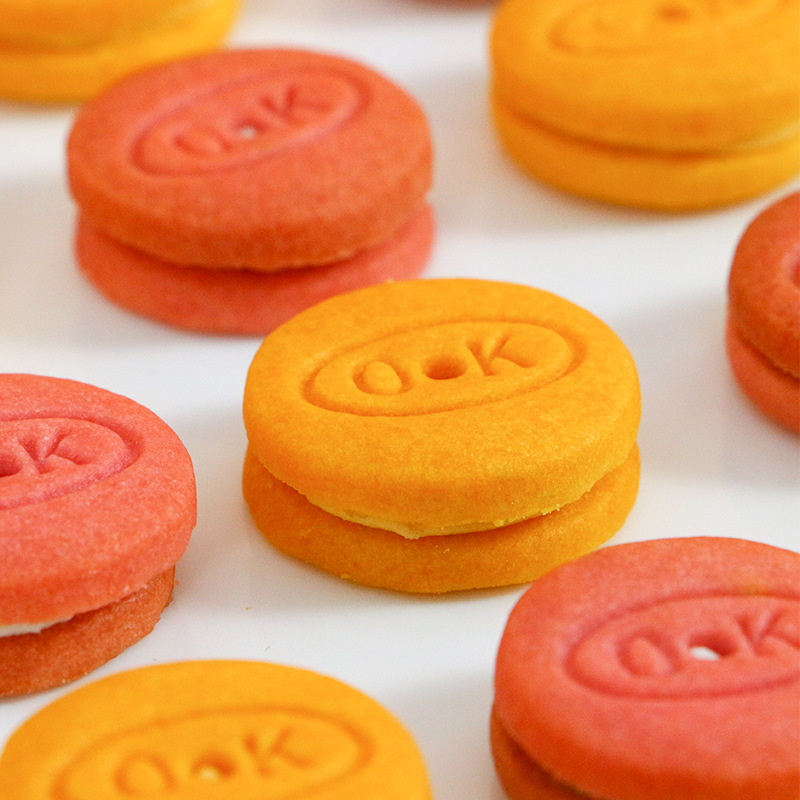 九龙巴士爆粒咔咔跳跳糖夹心马卡龙饼干袋装300g 特色新品零食