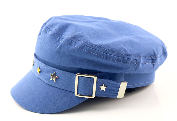 日字扣平顶帽韩国跨境 秋季新款儿童户外 外贸帽子批发a420