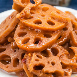 香辣藕片150g 酒吧ktv酒店小吃凉拌菜半成品卤味麻辣零食开袋即食