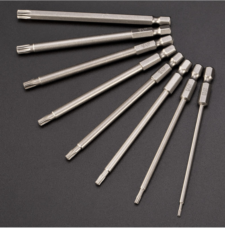 厂家直销 oeis合金钢 风批头梅花带中孔 单端螺丝刀 起子批头批发