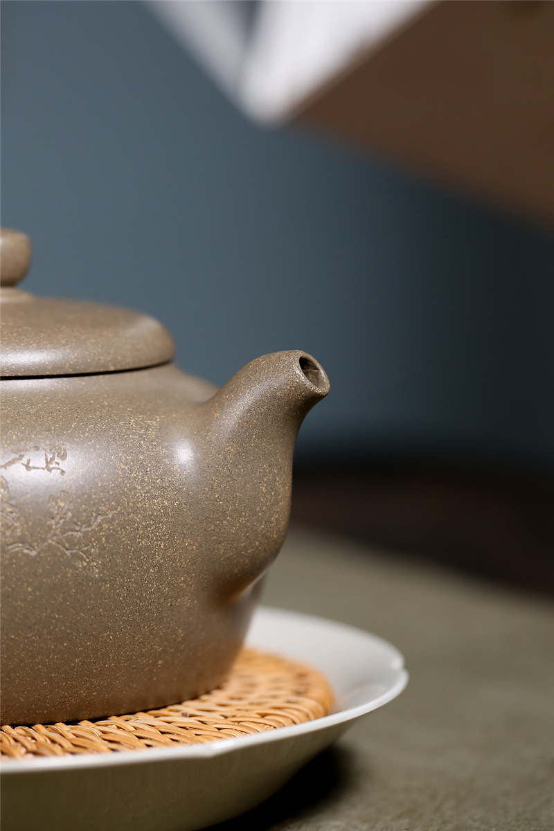 现货供应名家茶壶全手工豆青砂大容量德中紫砂壶国工丁洪斌泡茶壶