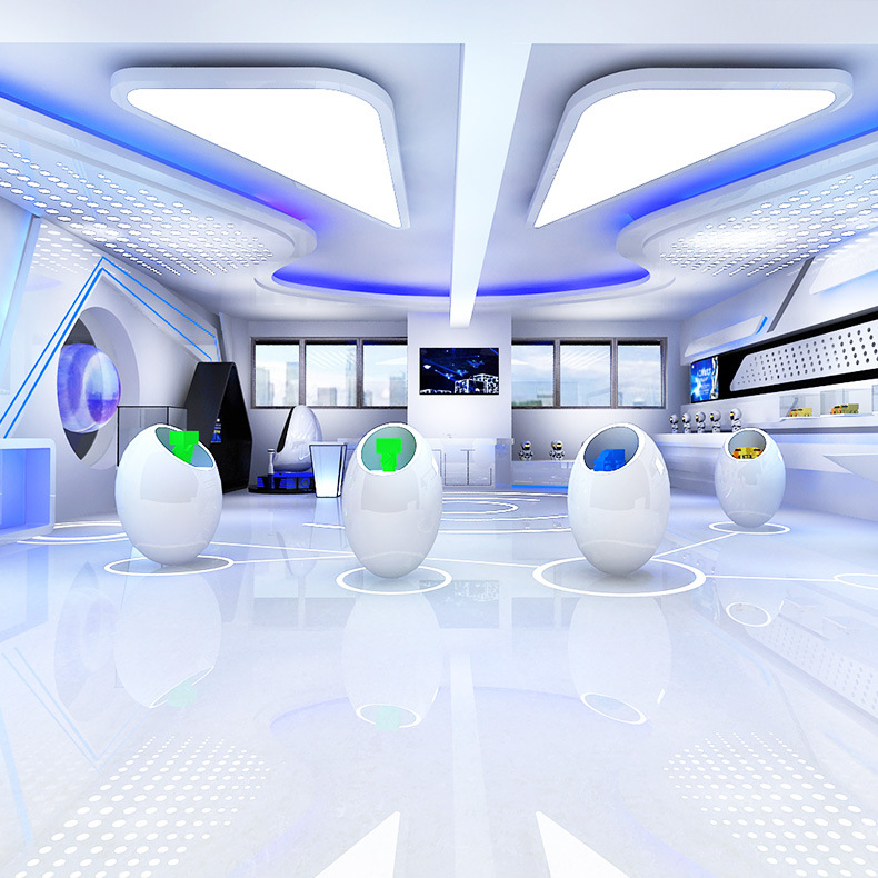 承接安装玻璃钢创意造型前台定制异形咨询台科技馆售楼部硬装工程