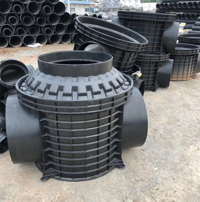 湖南优惠塑料检查井 流槽式四通井 四通井厂家 351*300四通井座