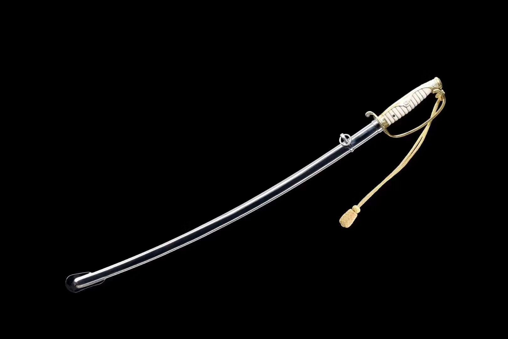 硬度:hrc52-55,203日军指挥刀遵循原品,忠实复制,军刀外装采用欧式