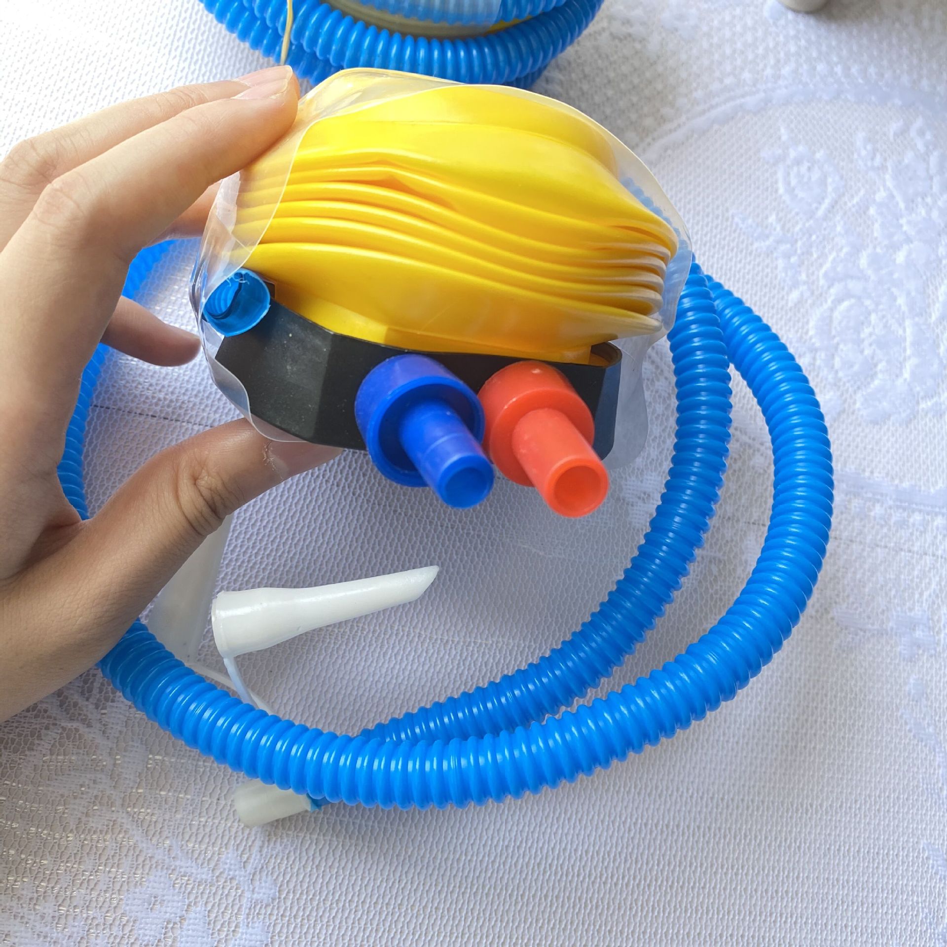 便携式瑜伽球打气筒脚踩充气筒婚庆健身球迷你打气筒气球充气工具