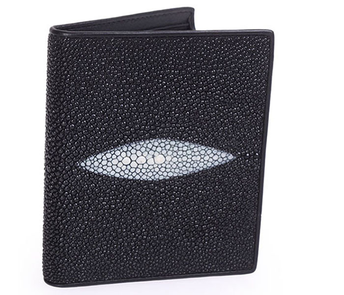 泰国珍珠鱼皮钱包 男女士短款钱夹真鱼皮钱夹皮包内配牛皮