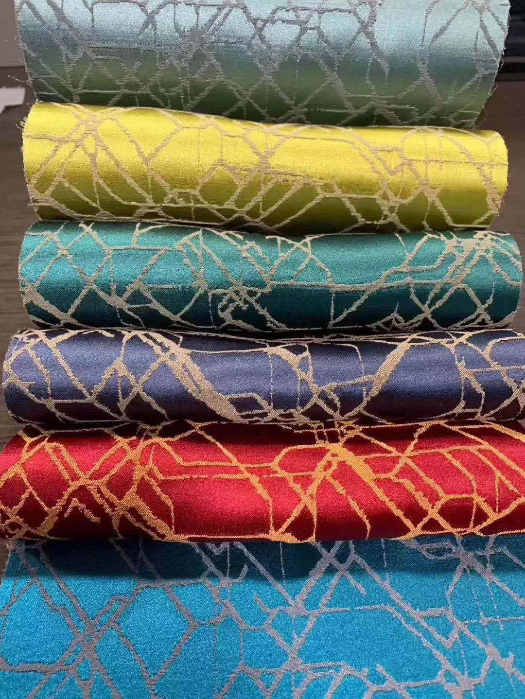 高精密提花窗帘布 抱枕布料面料坐垫布料椅套床尾巾桌布面料