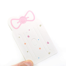 白色印蝴蝶结儿童发夹卡片包装头饰品卡纸手工DIY配件材料批发