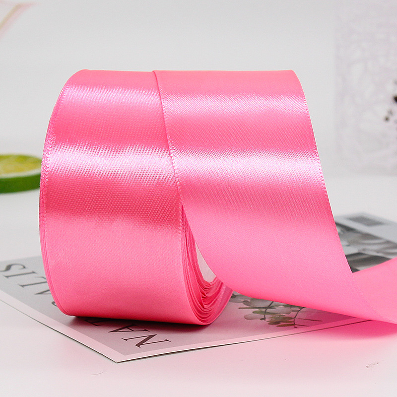 Factory Wholesale 5cm Clothing Accessories Ribbon Polyester Ribbon Wedding Celebration Decoration Ribbon Gift Box Packaging Ribbon