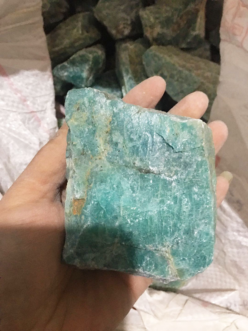 厂家直销天然天河石原石办公摆件矿物标本优质材质矿物天河石原石