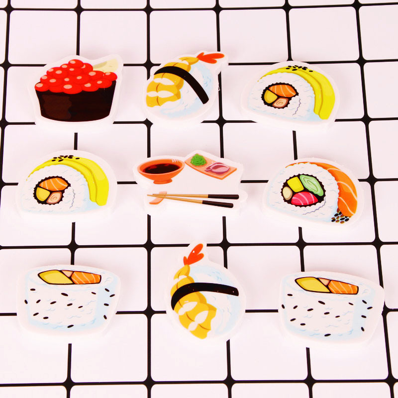 卡通橡皮擦六一儿童奖品小学生文具寿司橡皮擦可爱卡通小礼品1227