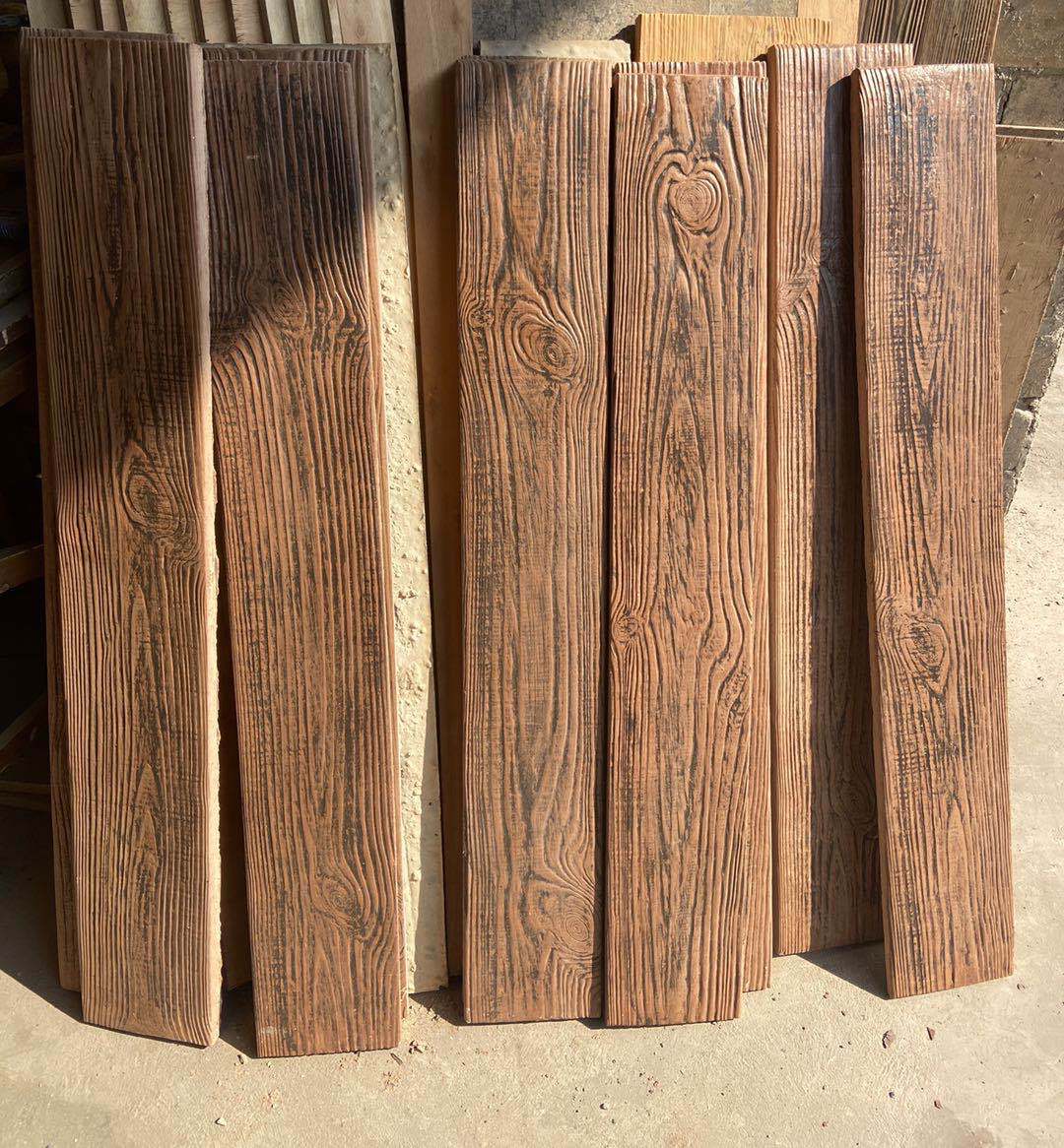 水泥仿木地砖混凝土仿木护栏景观仿木地板仿木砖厂家直销