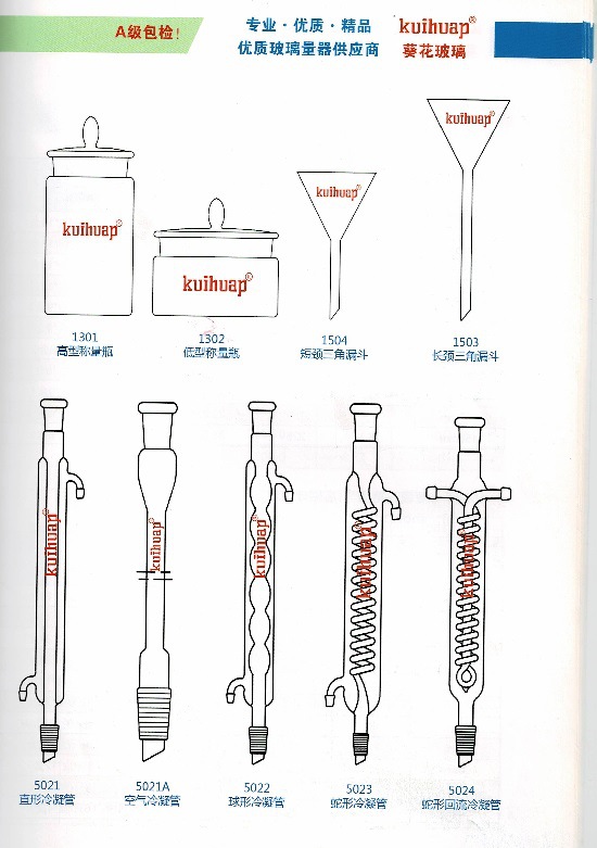 冷凝管,直形/,实验室冷凝耗材,葵花牌,现货,300mm/24mm*2