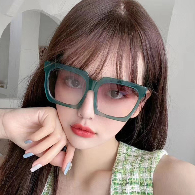 时尚方框太阳镜女士 2020新款潮流大框网红街拍墨镜 自拍遮阳镜