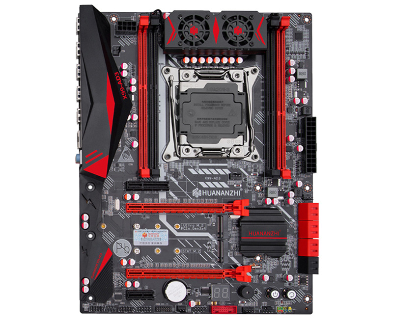 华南金牌x99ad3电脑主机主板cpu套装e5服务器电脑2678 2680v3至强