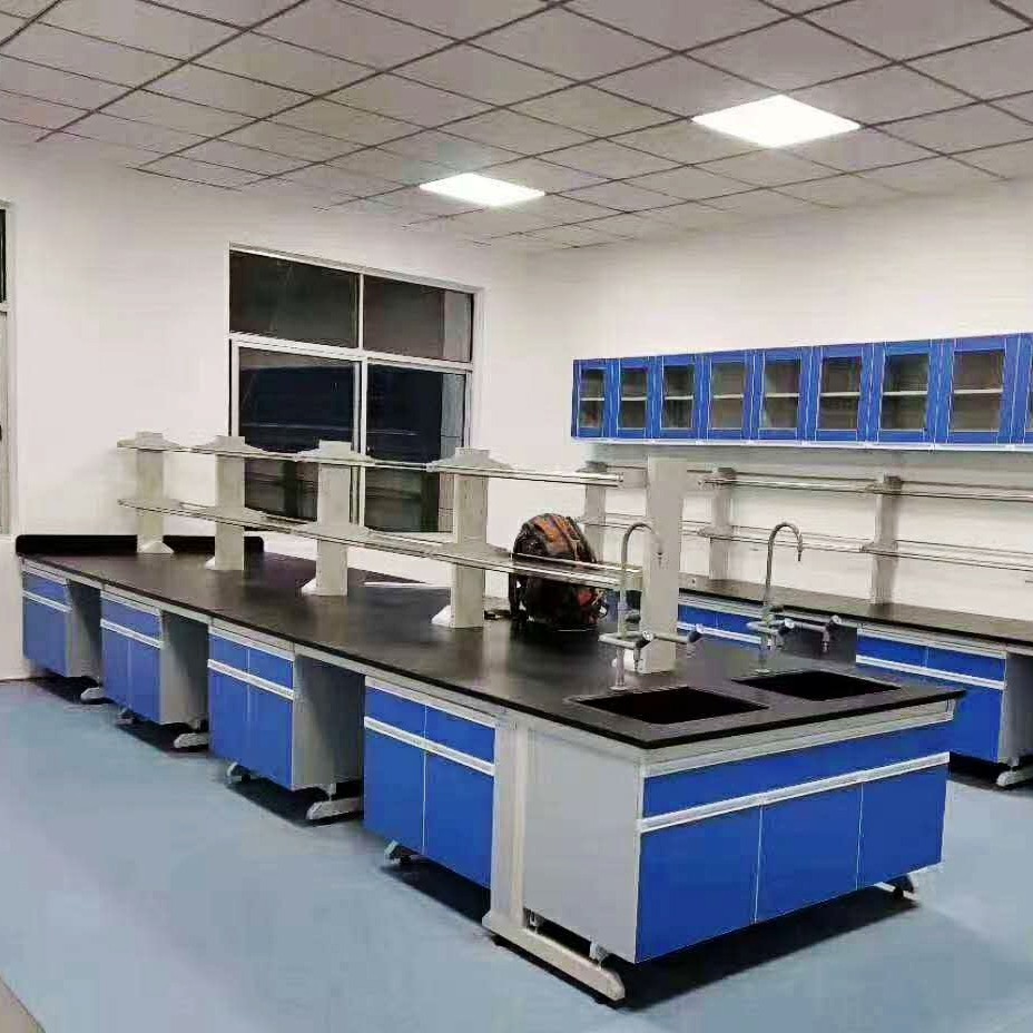武汉实验室工作台化验室操作台全钢实验台实芯理化板边台