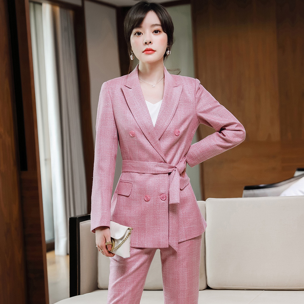 高冷御姐风西装套装女2020秋季新款韩版时尚洋气显瘦女神范两件套