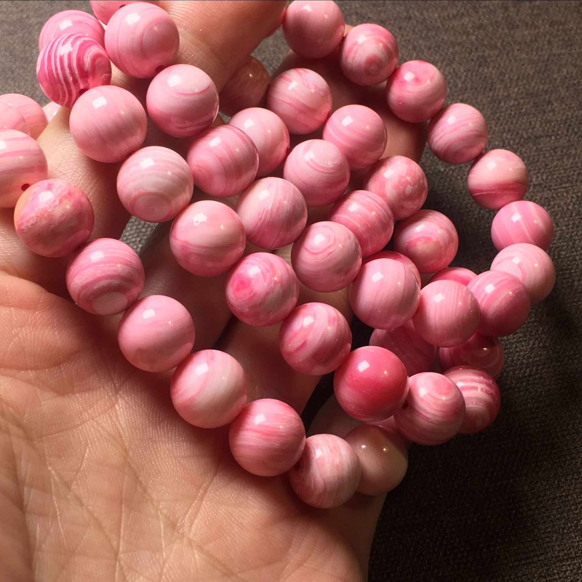 女王贝手链手串108 6/8/10mm胭脂螺手串