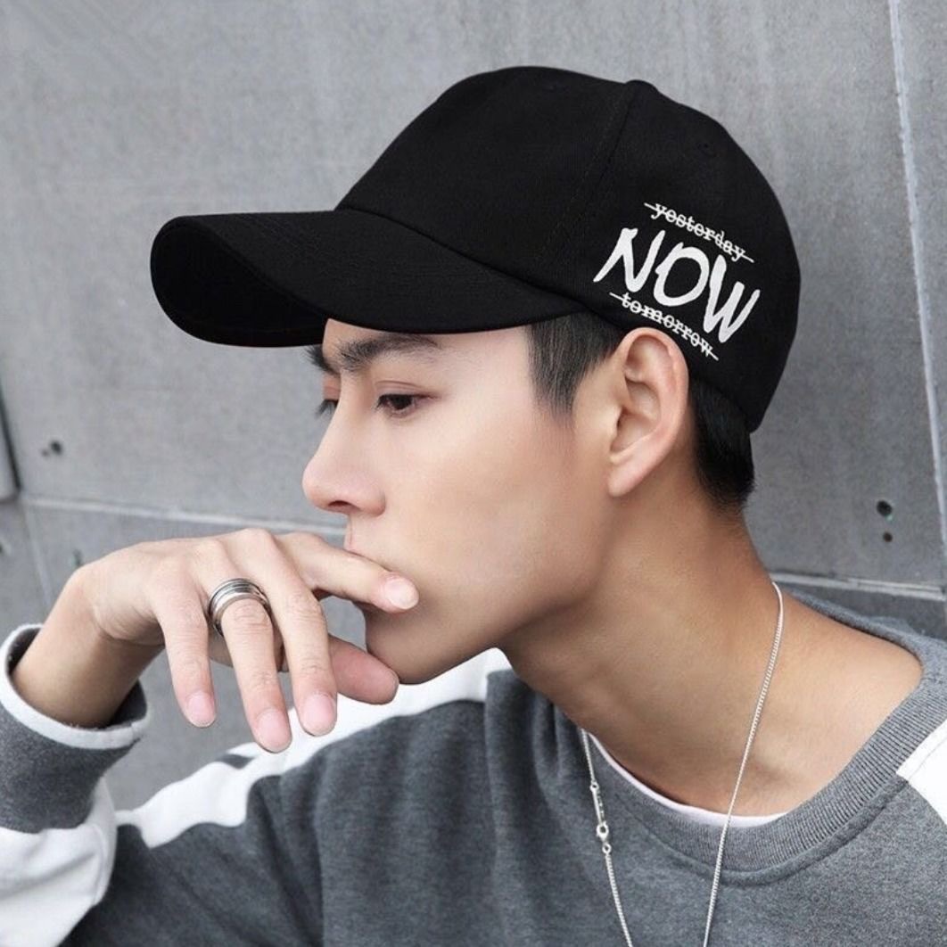棒球帽男春夏季韩版潮流鸭舌帽日系情侣户外遮阳帽印字时尚帽子