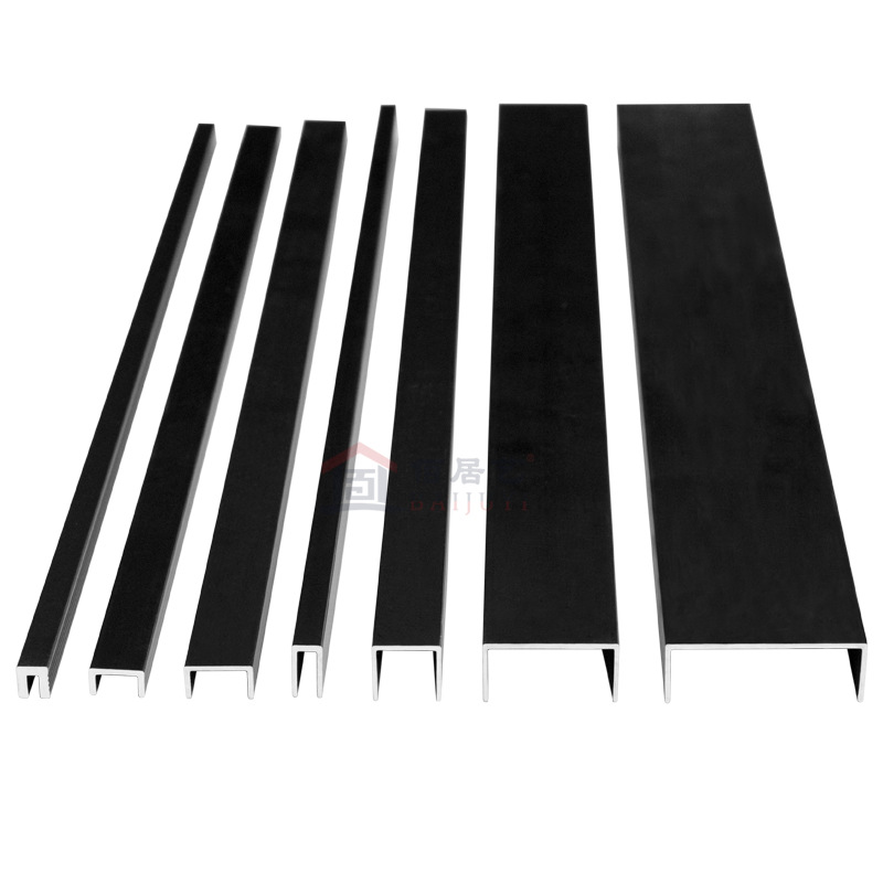 u型条铝合金 橱柜包边u型木门嵌条背景墙体板吊顶u型槽装饰造型线