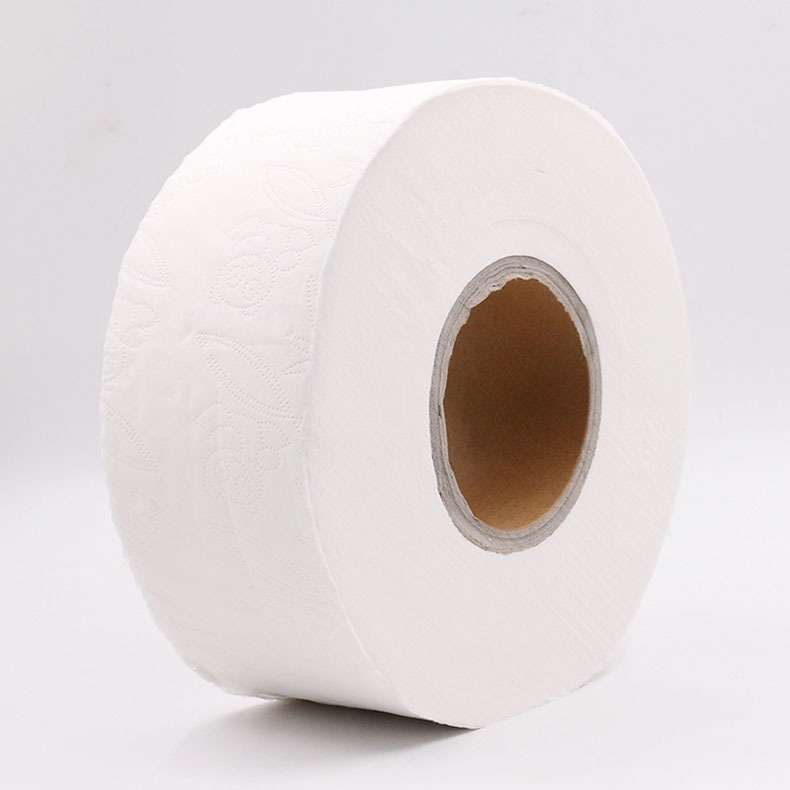 Zhenbao Large Toilet Paper Roll Hotel Business Fourth Floor Web 12 Rolls Toilet Large Plate Roll Paper in Stock Wholesale