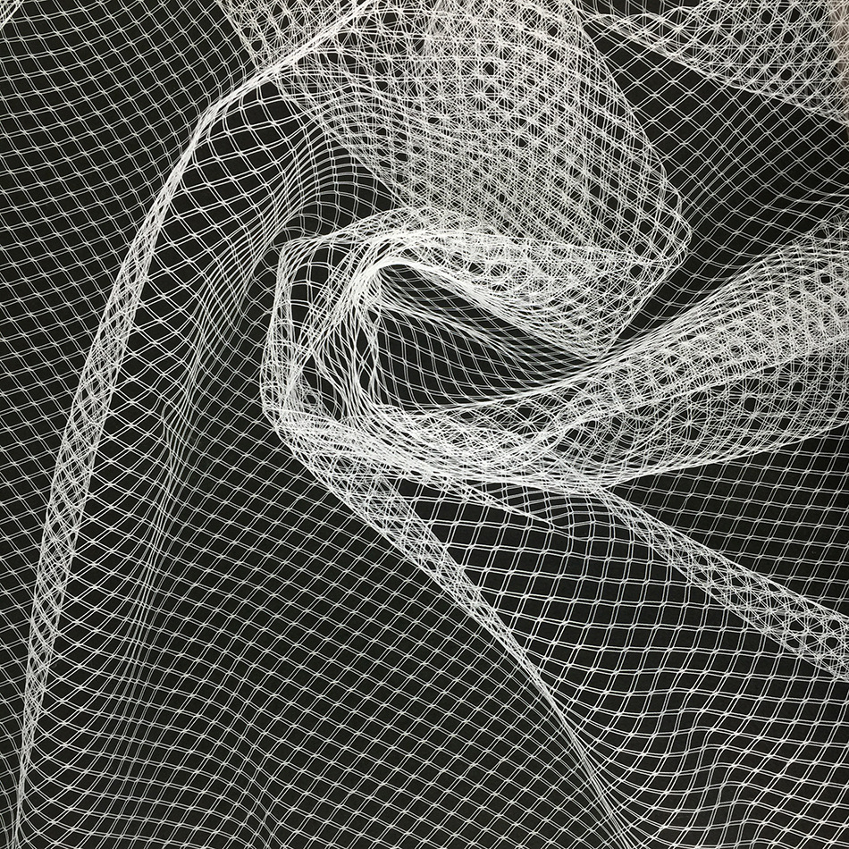 锦纶双菱形渔网装饰网四边形头纱网用于鞋材头饰服装