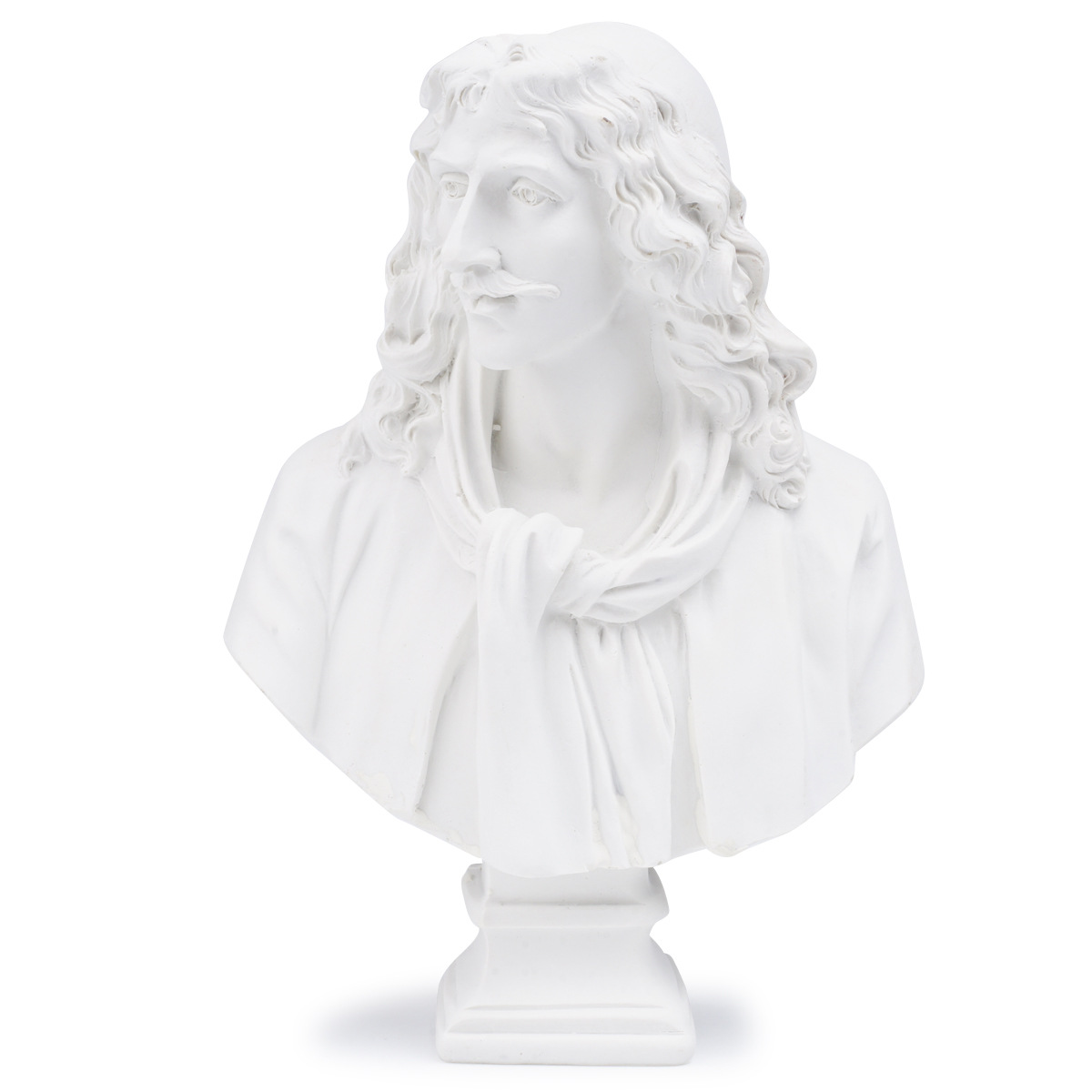 树脂石膏像美术写生练习素描石膏像家居装饰摆件人物像莫里哀像