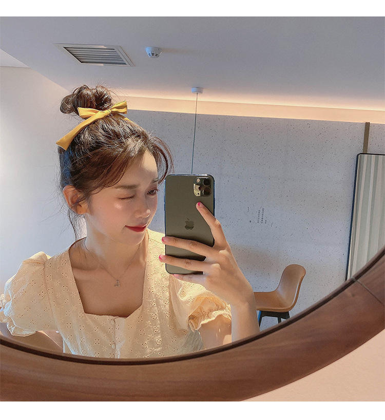 超甜日系蝴蝶结发绳ins风丸子头发饰皮筋高弹力可爱马尾头绳发绳