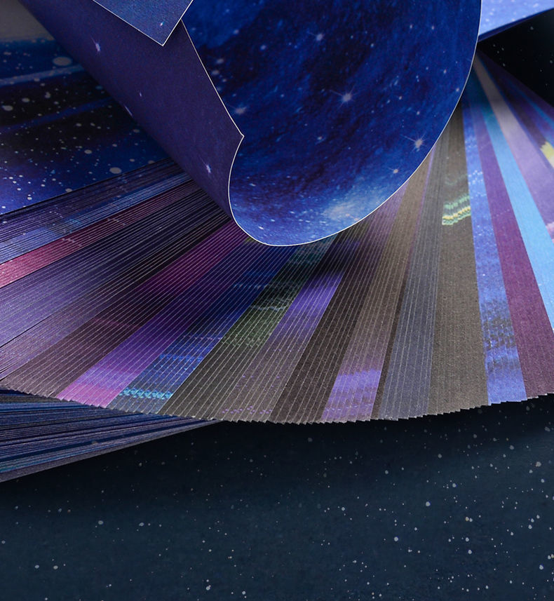 折纸星空纸双面儿童彩纸材料手工纸制作卡纸硬千纸鹤剪纸彩色纸