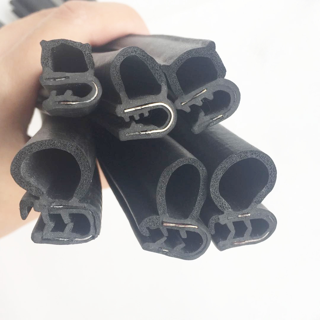 机柜门橡胶u型密封条 三复合骨架橡胶条 配电箱柜钢丝钢带卡条
