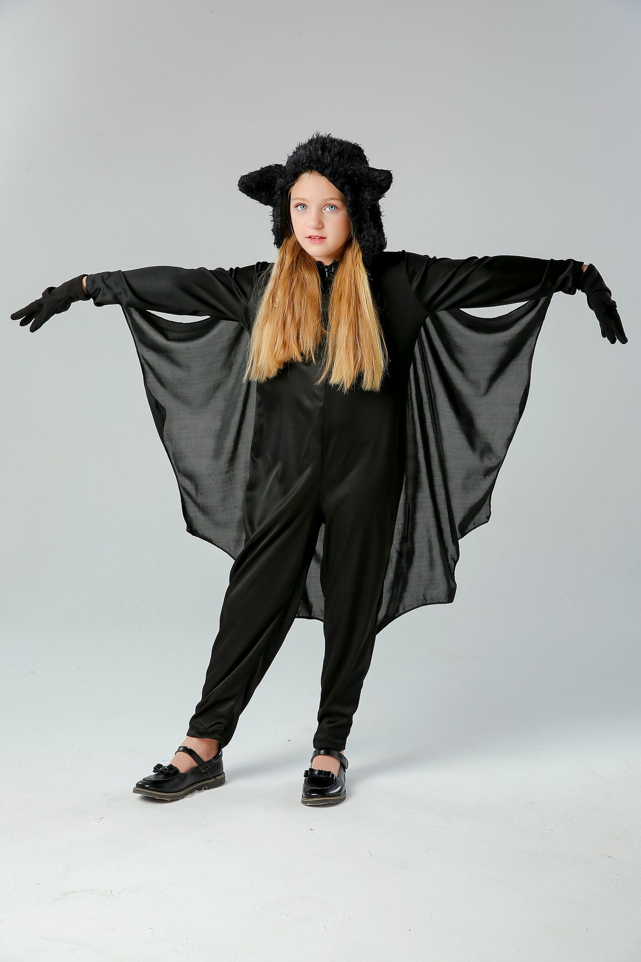 万圣节cosplay亲子装儿童蝙蝠装舞台服表演服装服装角色扮演厂家