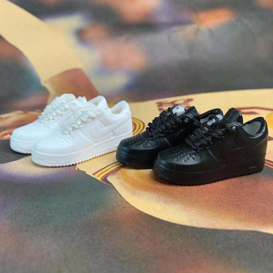 AF空军系列星星鞋系列1代低帮一对裸鞋联名乔丹3D立体球鞋模型鞋