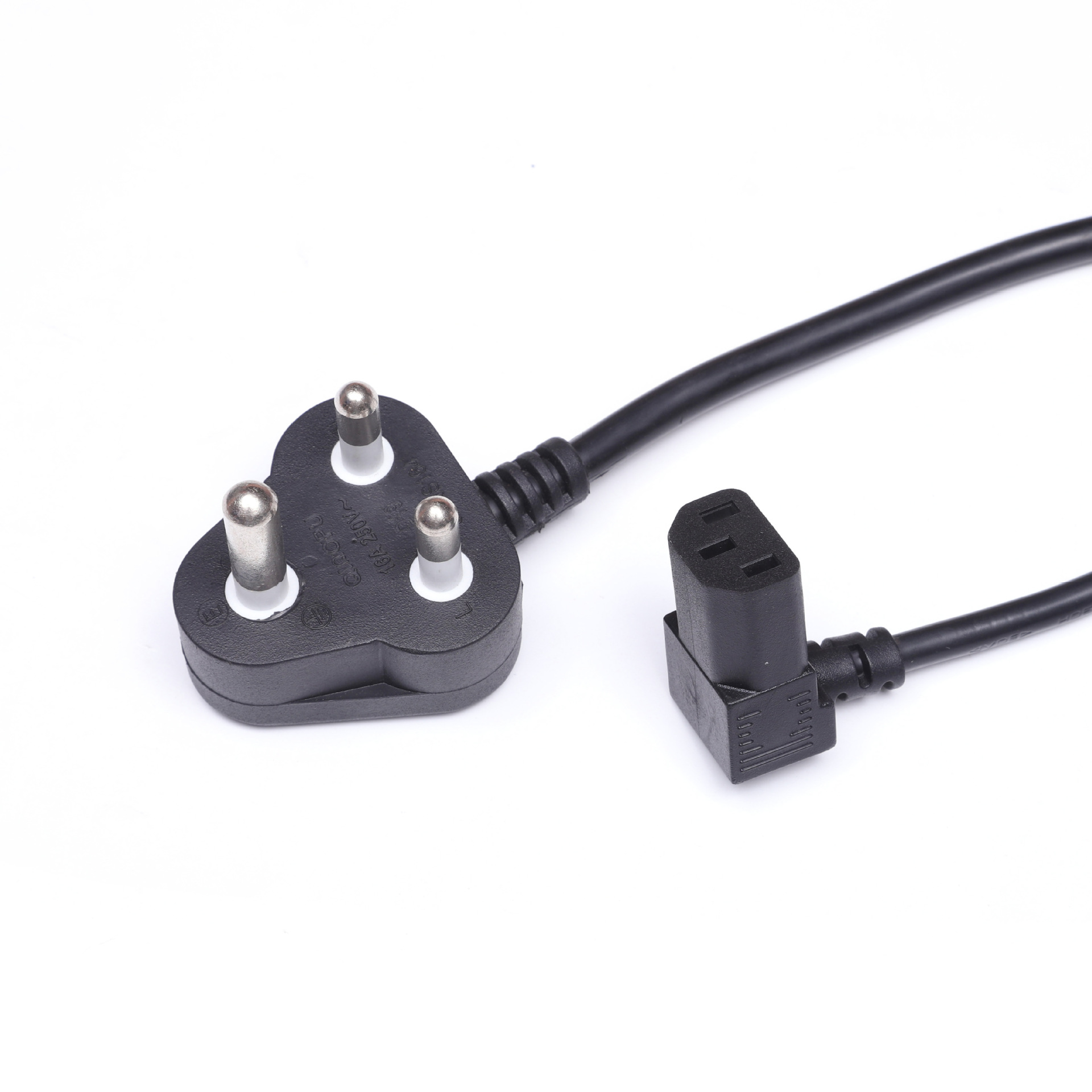 厂家供应大 南非 插头电源线品字插头电源线 10a250v 16a250v