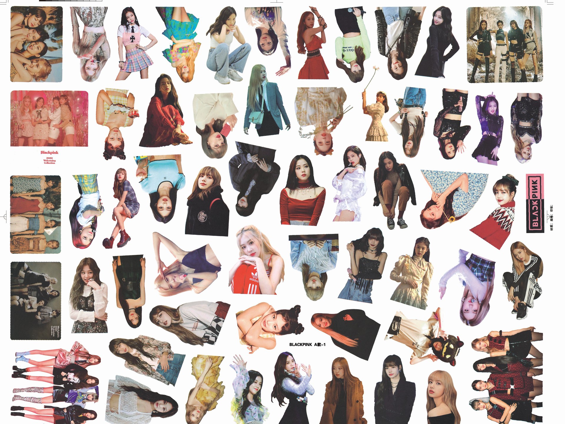 blackpink手帐贴纸lisa金智妮jennie金智秀明星周边手机电脑贴画