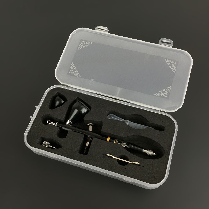 模型上色喷笔0.3口径可换金属双壶带手感调节功能双动易清洗喷嘴